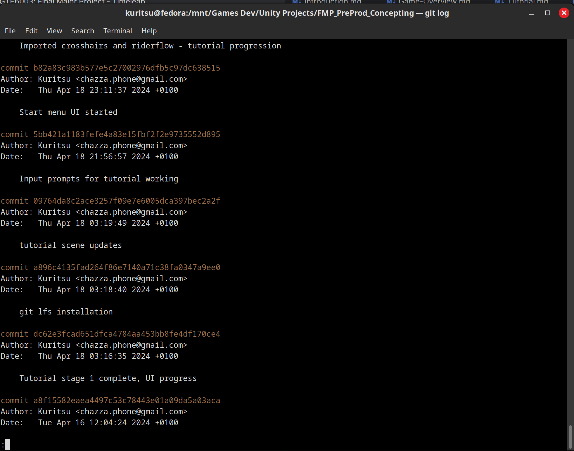 Git CLI Screenshot